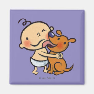 Puppy Kisses für das Baby Magnet