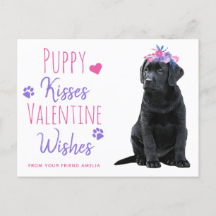 Puppy Kisses Valentine wünscht Kids Valentinstag Feiertagspostkarte