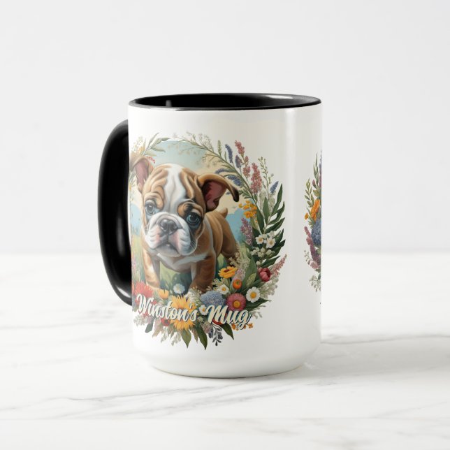 Puppy-Laurel Tasse (Vorderseite Links)
