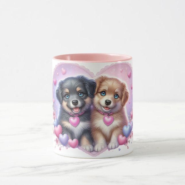 Puppy love Mug Tasse (Zentrum)