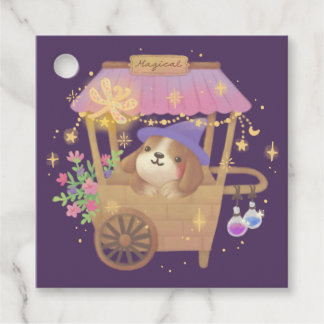Puppy Magician: Vintager magischer Vendor Cart Geschenkanhänger