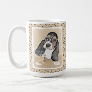 Puppy-Malerei im Basset-Hund - Original Hundeschic Kaffeetasse