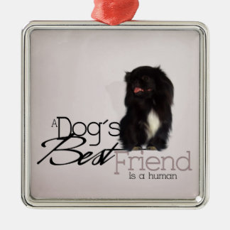Puppy-Ornament Silbernes Ornament