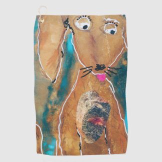 Puppy Pal von Lydia Art Sangria Golfhandtuch
