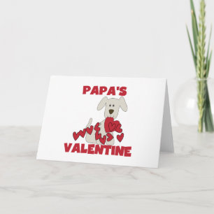 Puppy Papa's Valentine Tshirts and Gifts Feiertagskarte