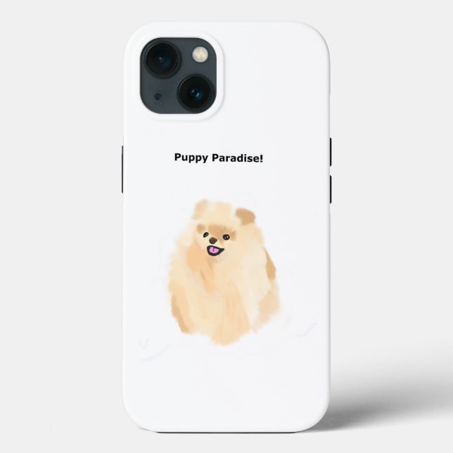 Puppy Paradise IPhone Case (Rückseite)