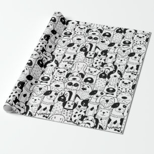 Puppy Pattern Wrapping Paper Geschenkpapier