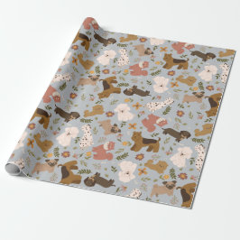 Puppy Pattern Wrapping Paper Geschenkpapier
