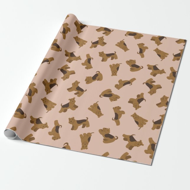 Puppy Pattern Wrapping Paper Geschenkpapier (Ungerollt)