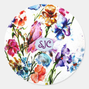 PUPPY PAW DRUCKEN   ROUND STICKER