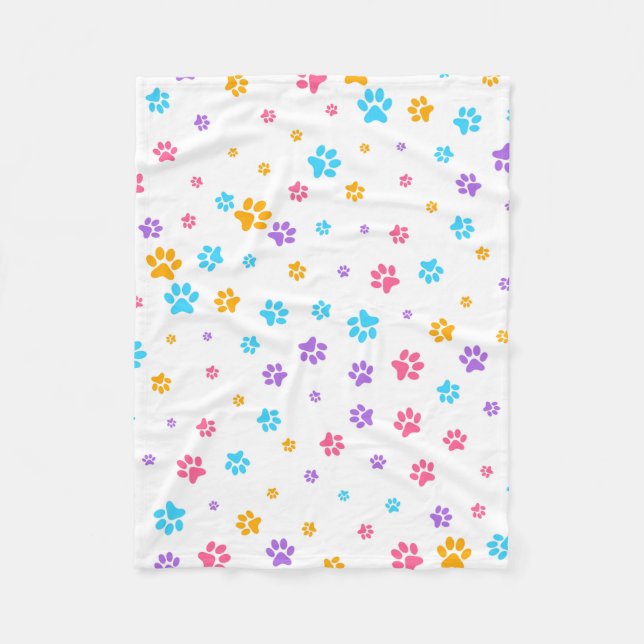 Puppy Paws Fleece Blanket (Vorderseite)