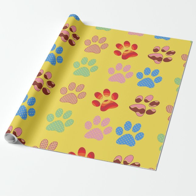 Puppy Paws Geschenkpapier (Ungerollt)