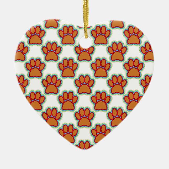 Puppy Paws Keramikornament (Vorne)