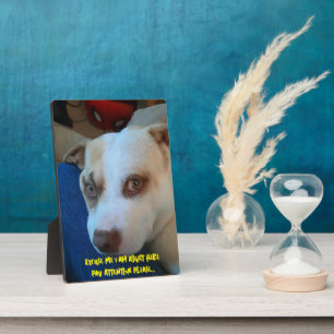 Puppy Pedestal Sign Fotoplatte