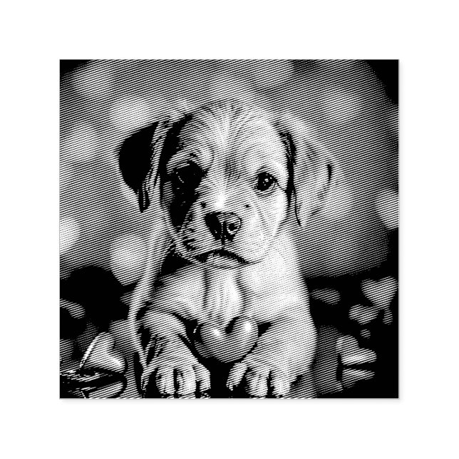 Puppy Pink Hearts Permastempel (Design)