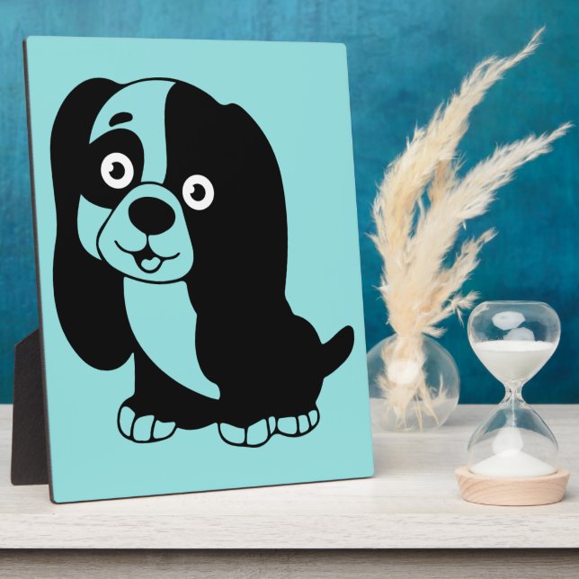 Puppy Plaque Fotoplatte (Seite)