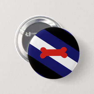 Puppy Play Pride-Flagge Button