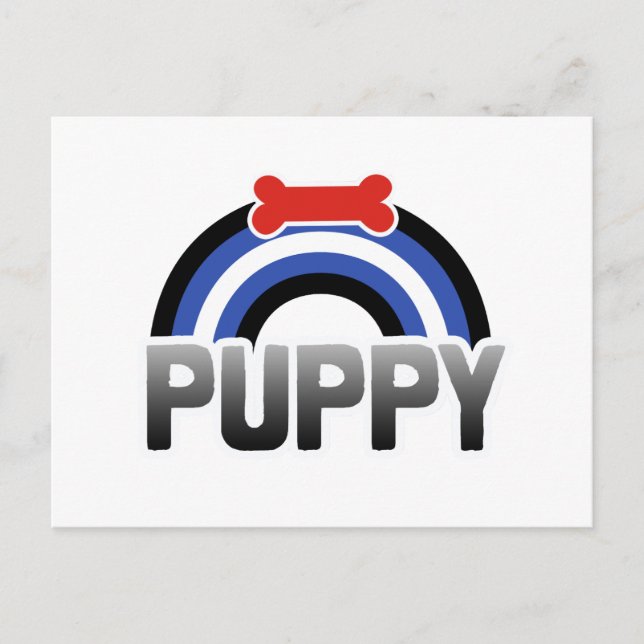Puppy Play Pride Postkarte (Vorderseite)