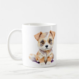 Puppy Playful Adorable Fun farbenfrohe glückliche Kaffeetasse