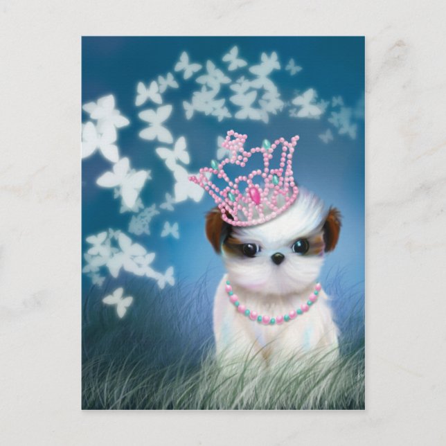 Puppy Princess Postkarte (Vorderseite)