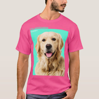 Puppy print Collection Im DOGable Golden Retrieve T-Shirt