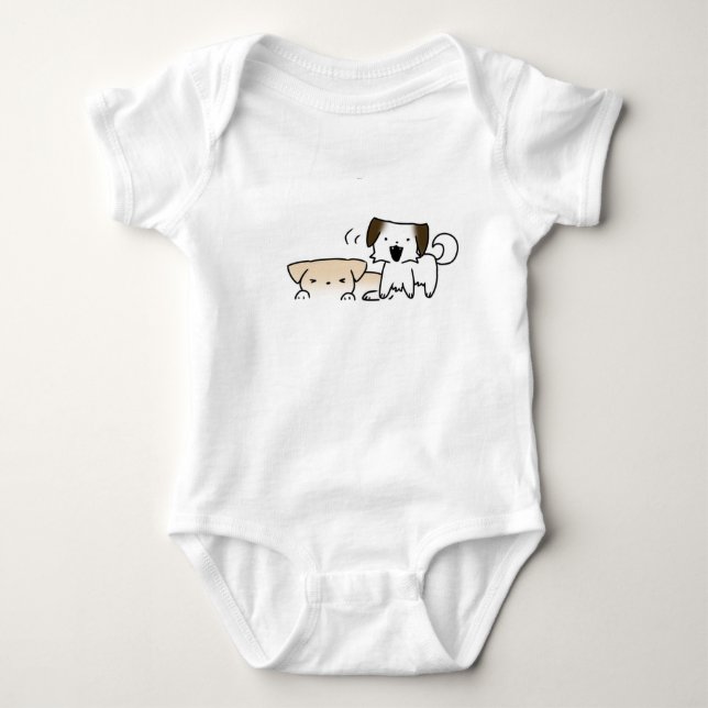 Puppy rompertje  baby strampler (Vorderseite)