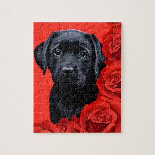 Puppy Rose Labrador Retriever Puzzle