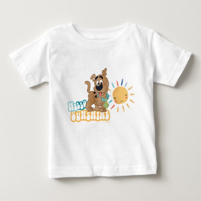 Puppy Scooby-Doo "Hello Sunshine" Baby T-shirt (Vorderseite)