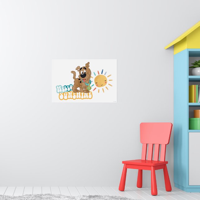 Puppy Scooby-Doo "Hello Sunshine" Poster (Kinderzimmer 1)