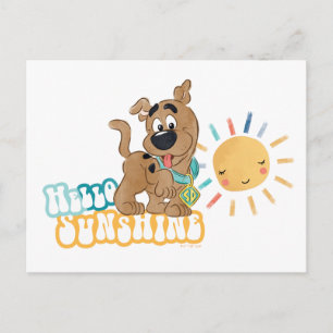 Puppy Scooby-Doo "Hello Sunshine" Postkarte