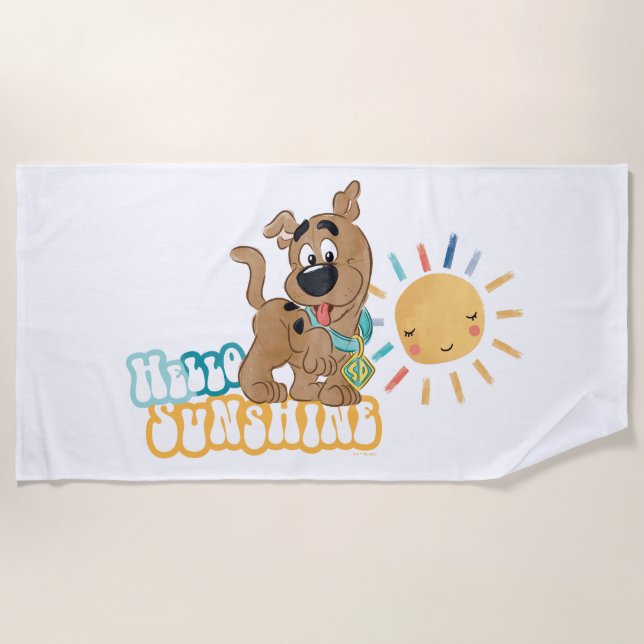 Puppy Scooby-Doo "Hello Sunshine" Strandtuch (Vorderseite)