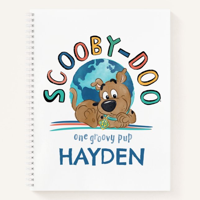 Puppy Scooby-Doo "One Groovy Pup" Notizbuch (Vorderseite)