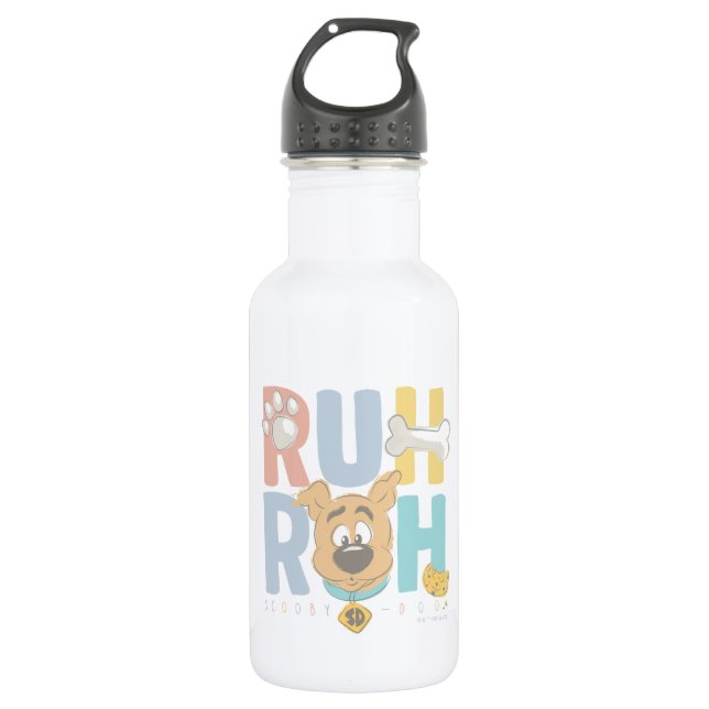 Puppy Scooby-Doo "Ruh Roh" Edelstahlflasche (Vorderseite)
