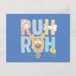Puppy Scooby-Doo "Ruh Roh" Postkarte