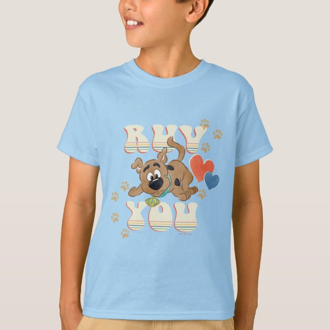 Puppy Scooby-Doo "Ruv You" T-Shirt (Vorderseite)