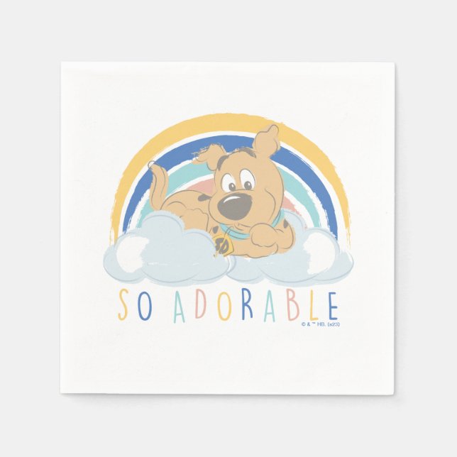 Puppy Scooby-Doo "So Adorable" Serviette (Vorderseite)