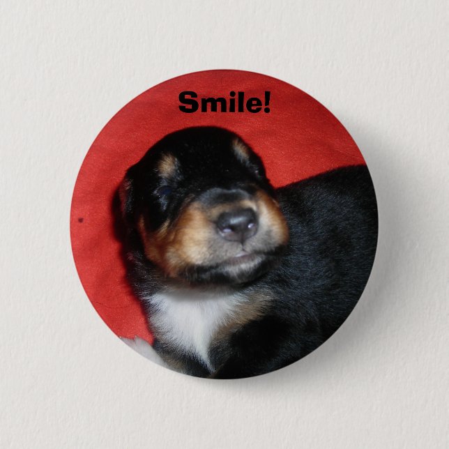 Puppy Smile Button (Vorderseite)