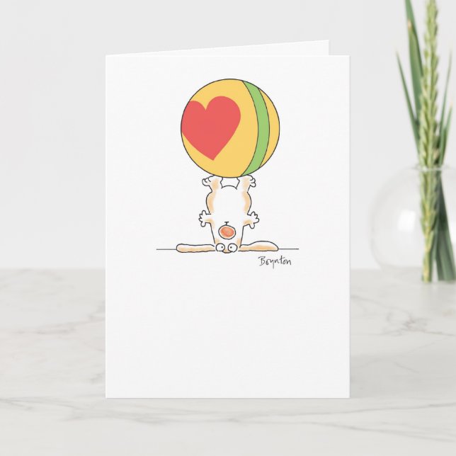 PUPPY TRICK FEIERTAGSKARTE (Vorderseite)