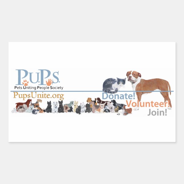 PUPS Logo Aufkleber (Vorderseite)