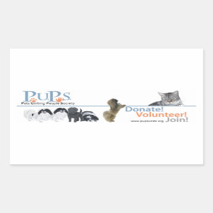PUPs Logo Aufkleber Pekingese