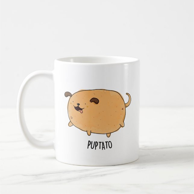 Puptato Funny Puppy Potato Puff Kaffeetasse (Links)