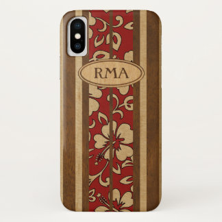 Pupukea Vintage Hawaiianische Monogramm-Imitat Hol Case-Mate iPhone Hülle