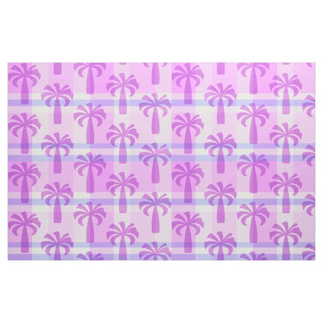 Pupule Hawaiian Vintag Palm Tree Kariert Stoff (Fat Quarter (45,7 x 55,9 cm))
