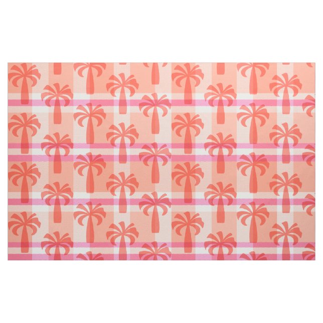 Pupule Hawaiian Vintag Palm Tree Kariert Stoff (Fat Quarter (45,7 x 55,9 cm))