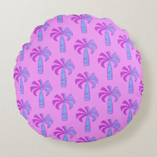 Pupule Vintag Palm Tree Hawaiian Rundes Kissen