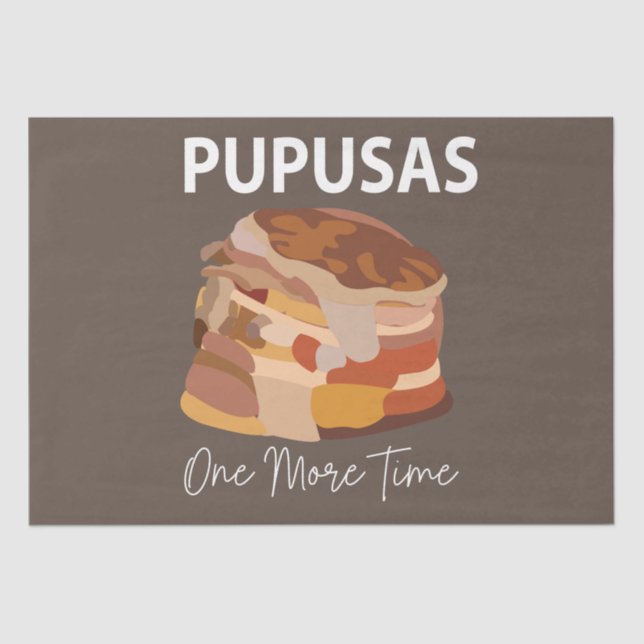 Pupusas El Salvadorian Salvador Bread Pupusas Seidenpapier (Vorderseite)