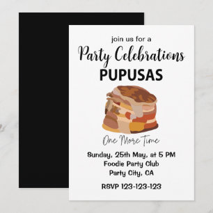 Pupusas El Salvadorian Salvador Brot Pupusas Einladung