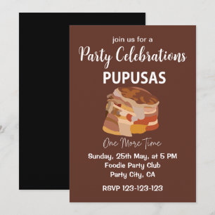 Pupusas El Salvadorian Salvador Brot Pupusas Einladung