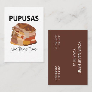 Pupusas El Salvadorian Salvador Brot Pupusas Visitenkarte