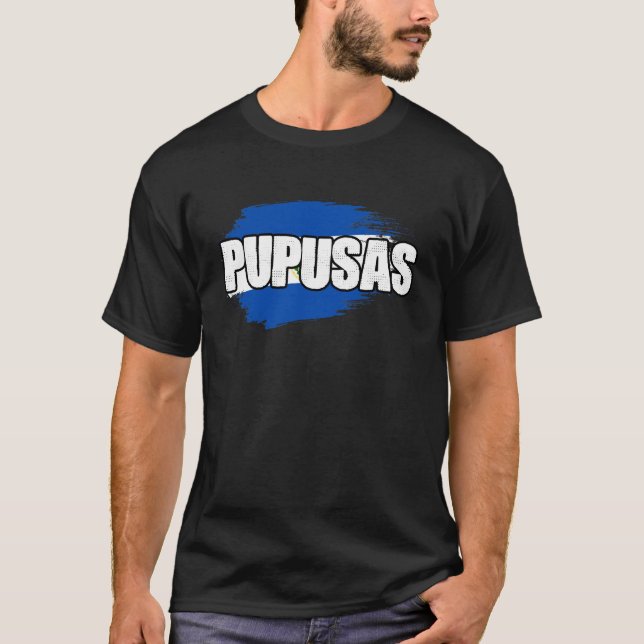 Pupusas Salvadorenas Phantastische Flagge El Salva T-Shirt (Vorderseite)